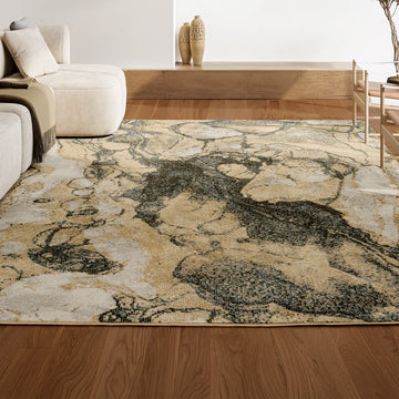 Marmo Abstract Marbled Modern Area Rug